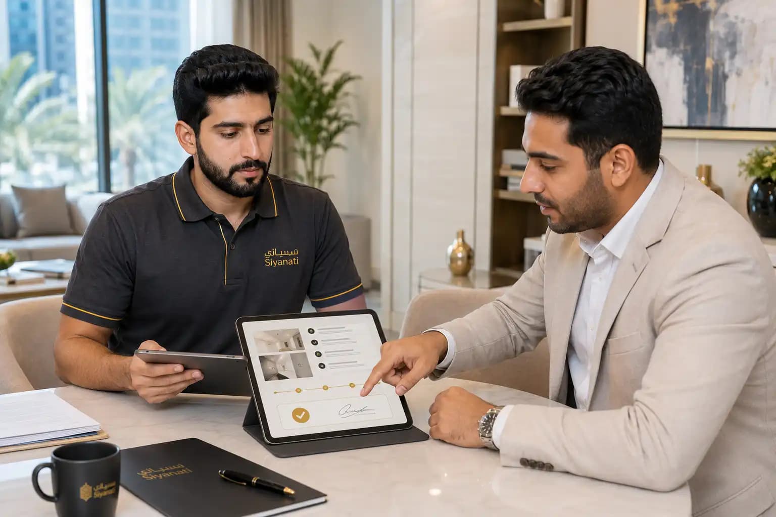 Client approval before maintenance work proceeds